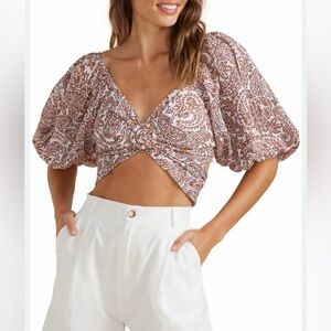 MINKPINK
JEDDA CROP BLOUSE